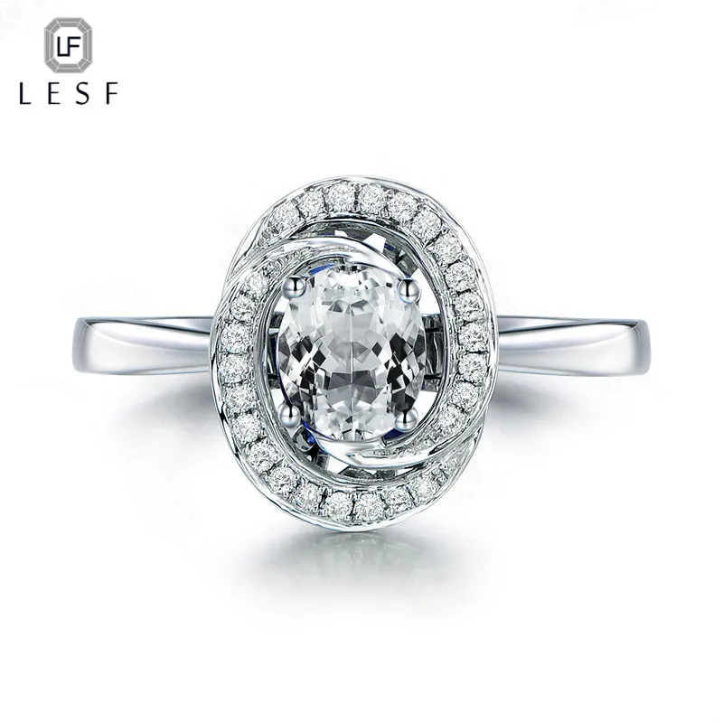 

LESF New Product High-end Silver Ring 925 For Women 1.25 ct Zircon Oval Cut Wedding For Engagement Trendy Jewelry