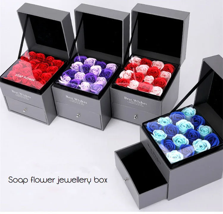 rose gift box artificial flowers  (1)
