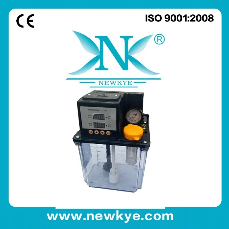 

2L Automatic Electromagnetic lubrication oil pump with dual display and pressure guage for milling machine