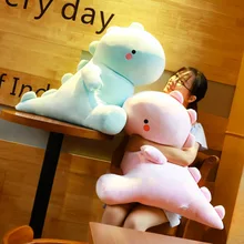 Прямая с фабрики, плюшевая игрушка, кукла динозавр, большая пуховая хлопковая Подушка, милая тряпичная кукла, Детская кукла