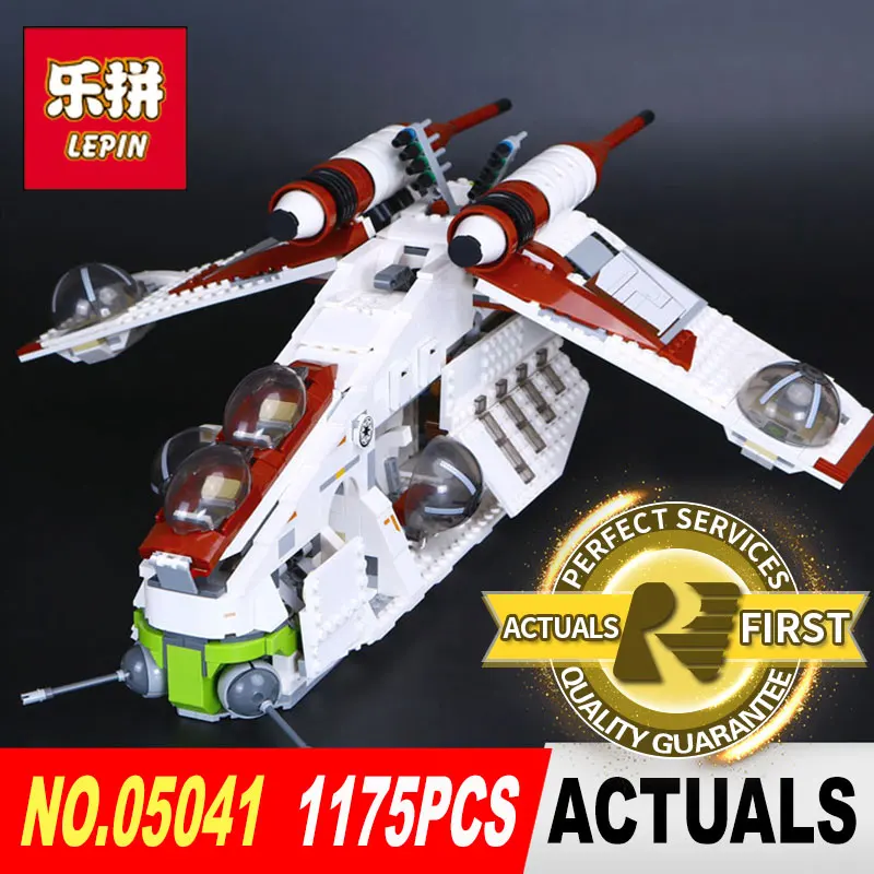 

lepin 05041 STAR Coruscant Police Gunship model Building Blocks Bricks toys for boys LegoINGl 75021 toys for Children gift WARS