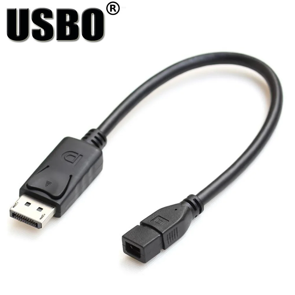 High quality Black 0 2M DP universal connector monitor version 1 2 DisplayPort DP male to