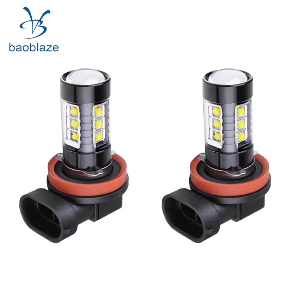 2pcs 50W H8/H11 High Power 6000K White LED Fog Light Bulbs DRL Lamps 