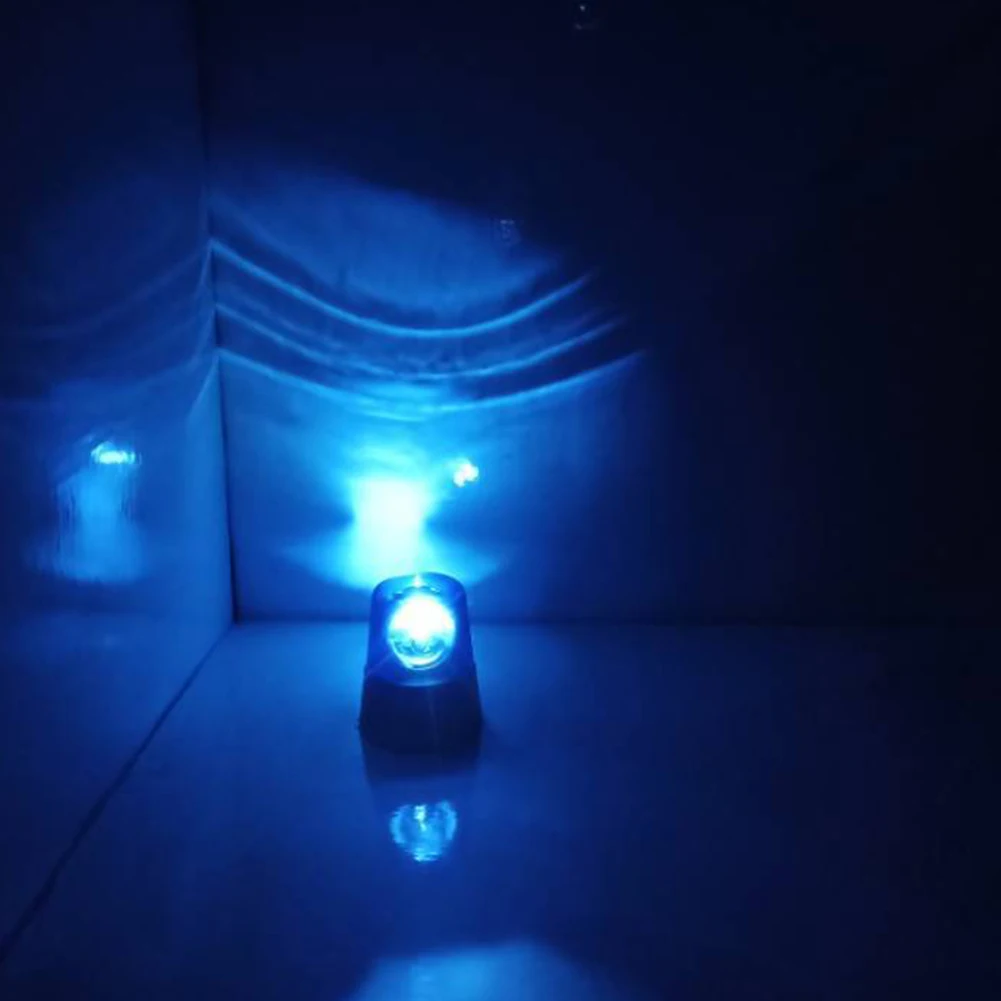 3-дюймовый Мини мигающий стробоскоп ночной сценический эффект света Led DJ Батарея на батарейках Настольный светильник вечерние Маяк 360 градусов вращающийся