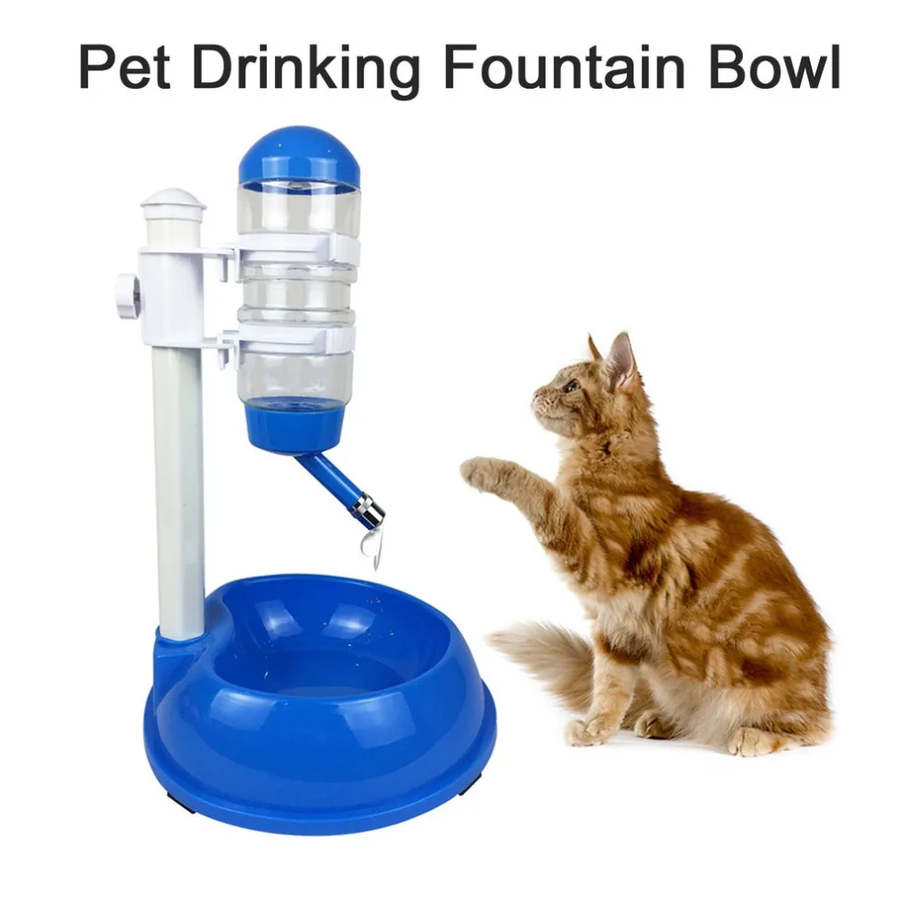 500ml Dog Food Bowl Automatic Water Dispenser Stand Feeder 