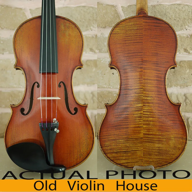 Carpathian Spruce Guarneri Del Gesu 1737  Violin Modle With Lable. Aubert Bridge, Antique varnish, No.2568