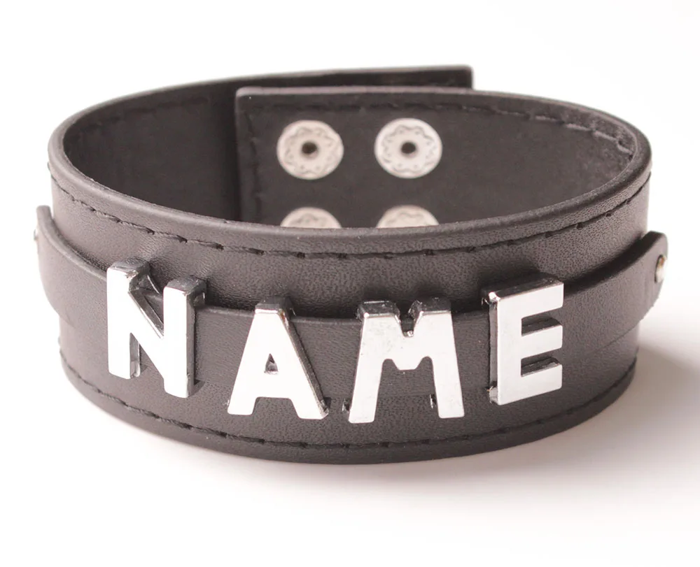

SKYHAI Jewelry Custom Name Bracelet Personalized Bracelet Your Own Name Word Bracelet Black Color Bracelet For Her