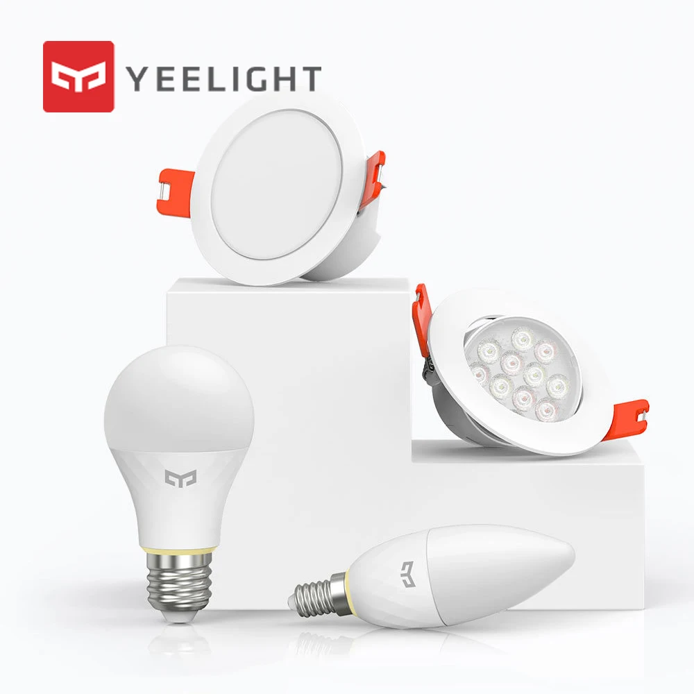 

HOT Original Xiaomi Mijia Yeelight Smart Downlight Smart Spotlight Smart E14 Bulb Work With Yeelight Gateway for Mi Home App