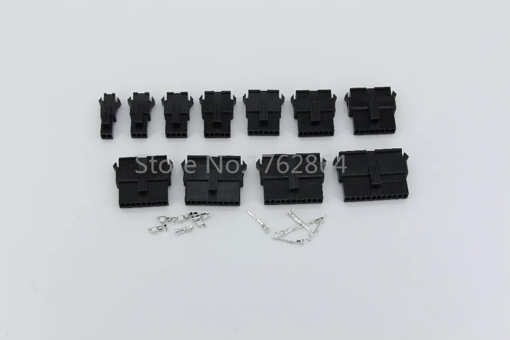 

11 Sets (2+3+4+5+6+7+8+9+10+11+12Pin) JST 2.54mm SM2.54 series Multipole Connector plug, With ternimal male and female