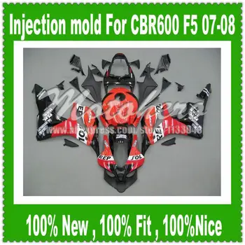 

For HONDA F5 CBR600RR 07 08 CBR 600 600RR Injection CBR600 RR CBR600F5 07-08 Red Repsol L325f F5 2007 2008 Fairing