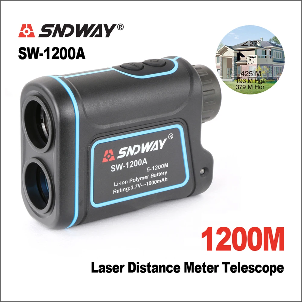 

SNDWAY Telescope Trena Digital Laser Rangefinders Distance Meter 7X 1200M Monocular Hunting Golf Laser Range Finder Tape Measure