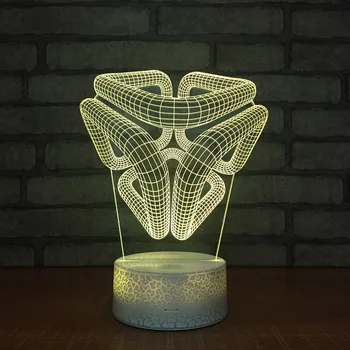 

New 3d Visual Night Light Creative Acrylic Led Lamp New Strange Bedside Eye Protection 3d Light Fixtures