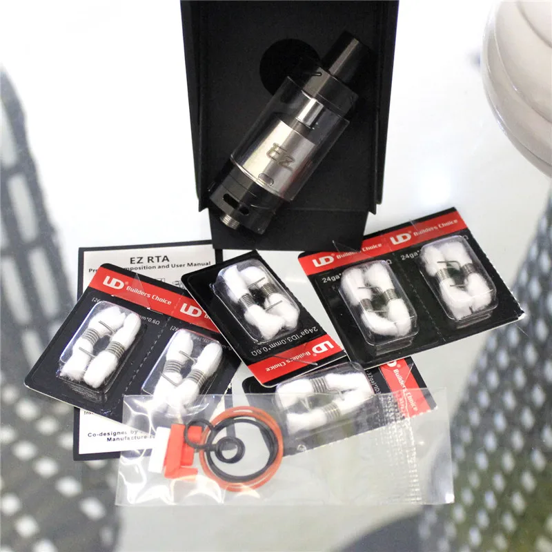 Hot Tank UD EZ RTA RBA Atomizer Elektronik sigara font b vape b font tank fit