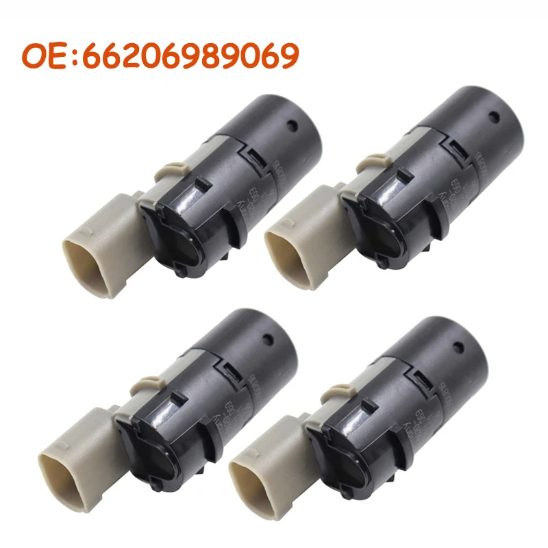 4 PCS 66206989069 For BMW E39 E46 E53 E60 E61 E63 E64 E65 E66 E83 X3 X5 Parktronic PDC Parking Sensor 206 989 069 / 66216911838
