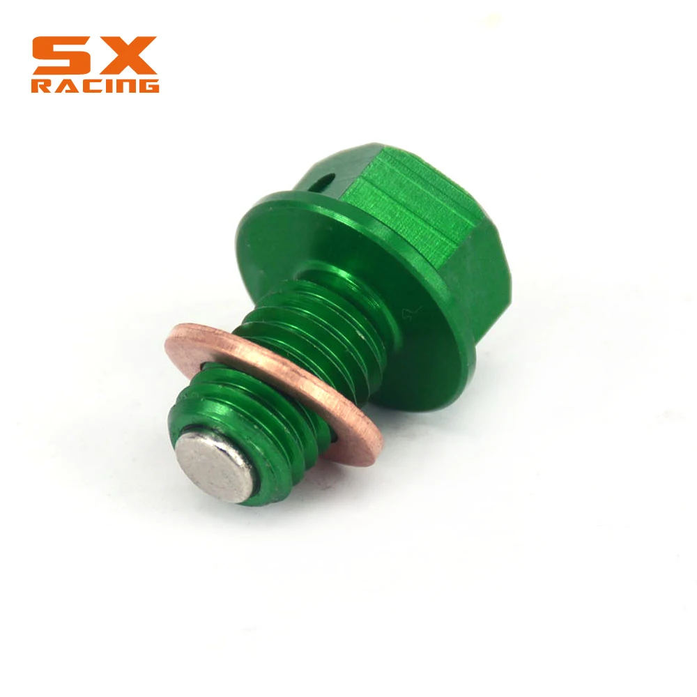M10*1.5 마그네틱 프레임 오일 드레인 플러그 볼트 나사 KAWASAKI KX65 KX85 KX100 KX250 KX250F KX450F KLX250 D 트래커 KLX230 300R