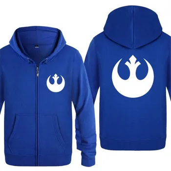 

Mens Hoodie Movie Star Wars Rebel Alliance Logo Hoodies Men Fleece Long Sleeve Zipper Jacket Coat Sweatshirt Skate Tracksuit