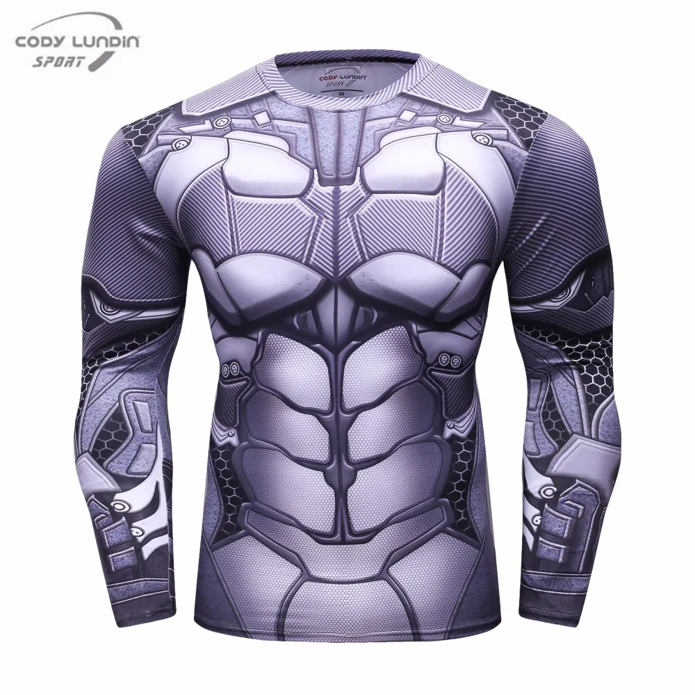 

Men's Compression Shirt 2019 New THOR Cosplay Long Sleeve Tops Fitness Apparel THOR 3D Printed T-shirts