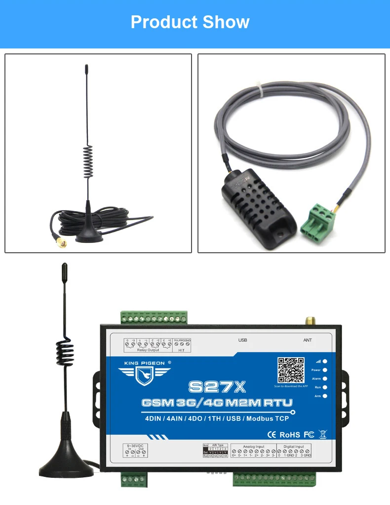 GSM GPRS сотовая связь RTUs и управление lers SMS Пульт дистанционного управления сигнализации интегрированная облачная платформа King Pigeon S270