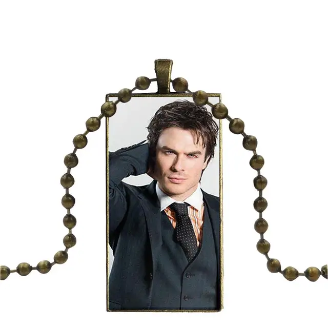 The Vampire Diaries Damon Salvatore Ian Somerhalder Glass Cabochon