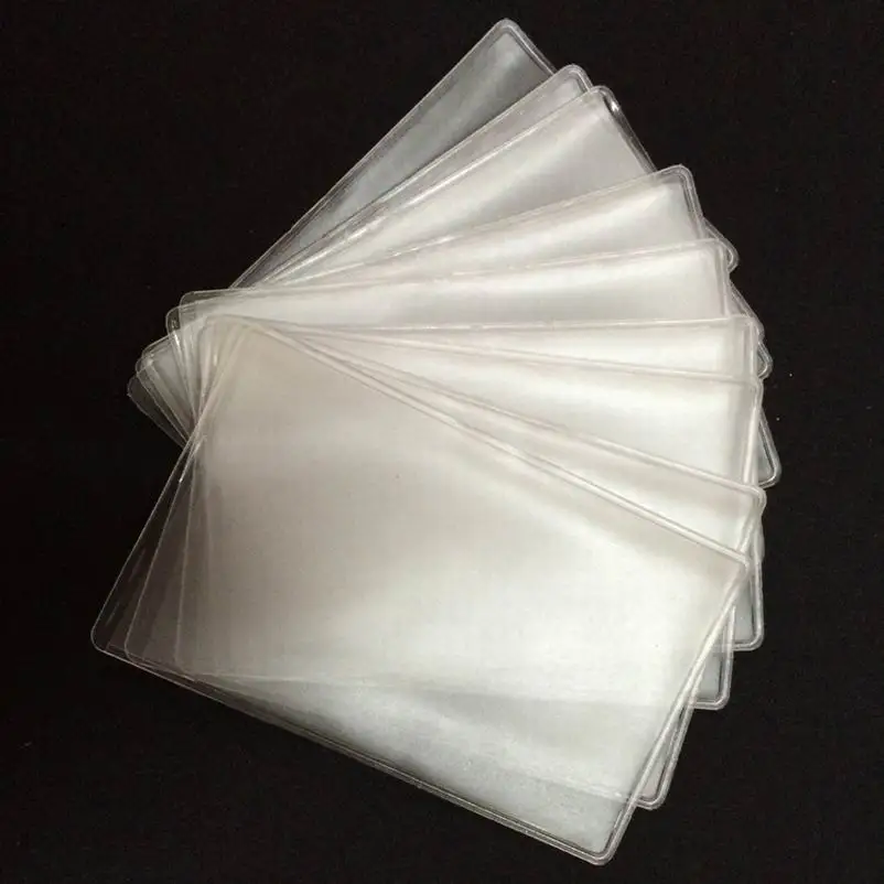 

DHL Free,5000 pcs Work Clear/Frosted Name Credit Card Holders Bank Card Card Bus ID holders Identity badge company office supply