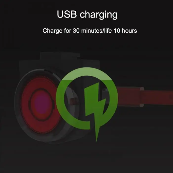Newly USB LED Bicycle Tail Light Smart Brake Induction Mountain Road Bike Rear Light Lamp BFE88