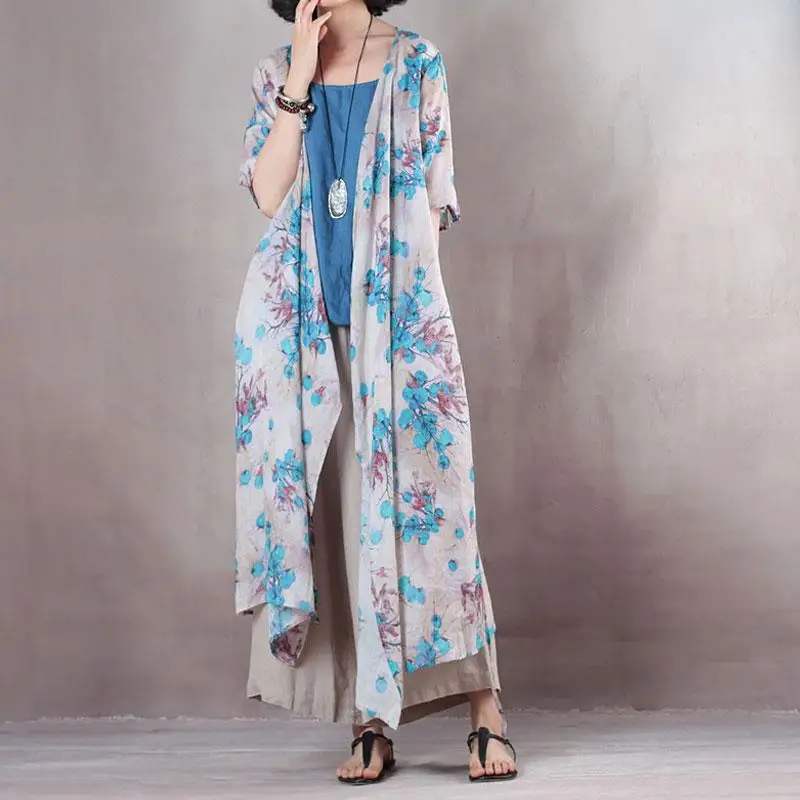 Summer Women Dress 2019 Vintage Short Sleeve Casual Floral Print Vestidos Female with Pockets Buykud Brand (3)