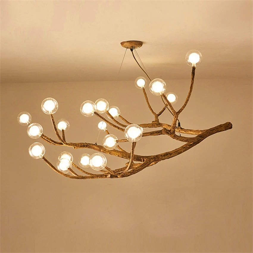 Tree branch chandelier Lighting Bar Restaurant Kitchen Dining room retro chandelier Industrial Loft Vintage Chandelier Lighting