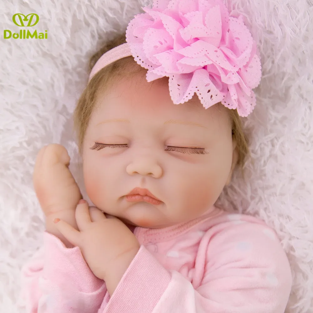 Bebe Doll Reborn 22 Sleeping Silicone Reborn Babies Real Newborn Baby Looking Boneca Reborn Realista Children Gift Toys Toy Box Free Shipping Toy Tool Box Setgift Sweet Aliexpress