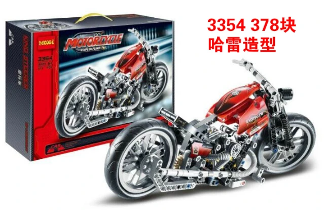 Decool 3354 мотоцикл Exploiture строительные блоки наборы Обучающие DIY игрушки кирпичи игрушки; лучший подарок для детей