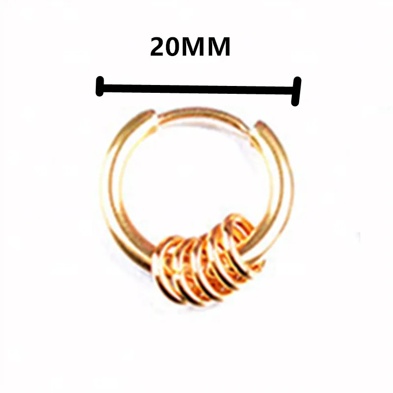 20MM KPOP DNA корейские V мужские круглые титановые стальные серьги мужские ювелирные аксессуары хипстер в стиле рок панк круглые серьги для мужчин - Окраска металла: 20MM
