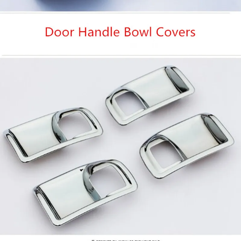 Sansour Door Bowl Chrome Interior Door Handle Bowl Covers Inner Trim