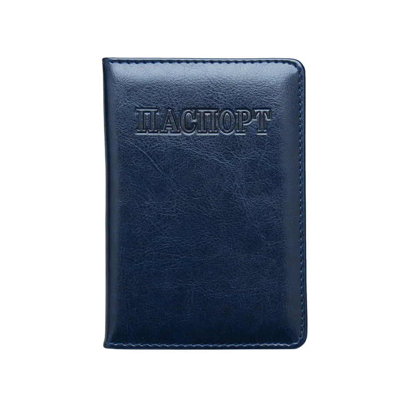 Etaofun чехол для паспорта в русском стиле, чехол для паспорта для мужчин и женщин, чехол для паспорта, удостоверения личности, кредитной карты, билета для путешествий, мужская сумка-кошелек ts - Цвет: Blue