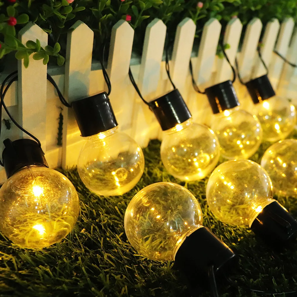 SOCO 10LEDs Solar Bulb Shell String Lights (9)