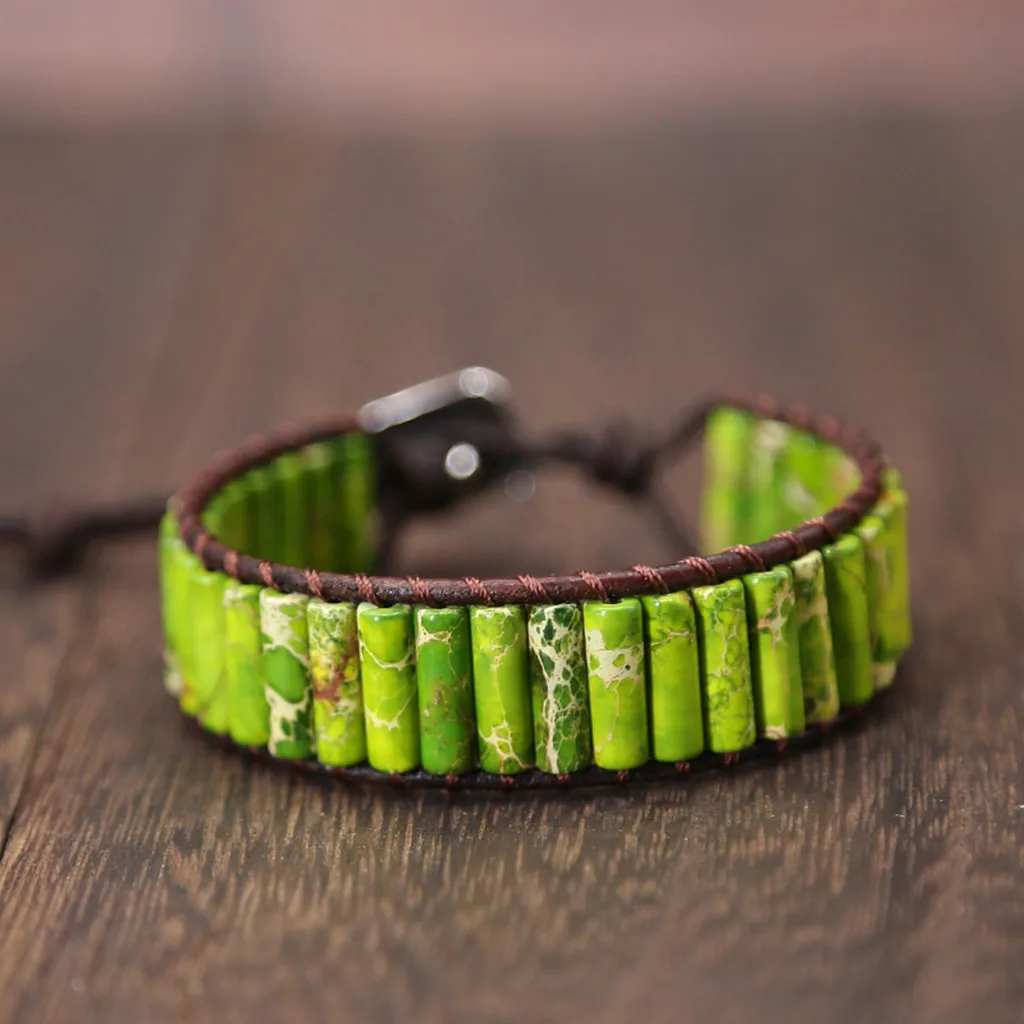 Luxury Creative Emperor Bracelet Stone Handmade Cowhide Adjustable Bracelet Men And Women Jewelry Ornaments Bracelets Pendant