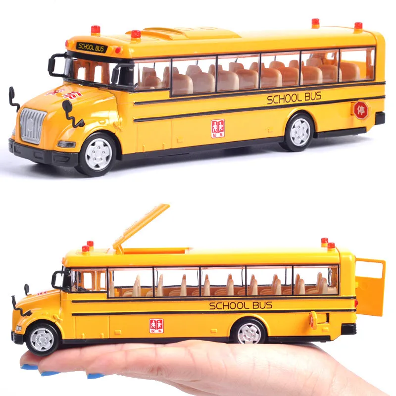 

1:50 scale Alloy pull back car model,School bus model ,High quality toy,3 open doors,sound light toy,Free Shipping,wholesale