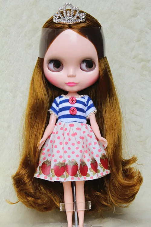 Blygirl медные волосы Обнаженная кукла Blyth кукла 744BL135 обычное тело семь суставов изменить свой собственный макияж