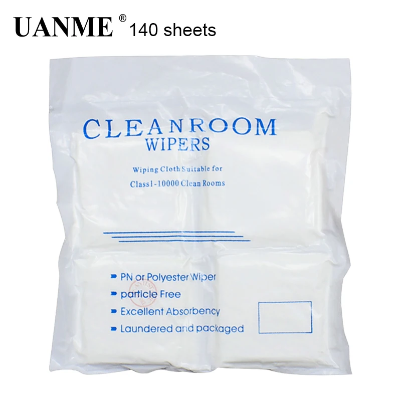 

UANME 140Pcs 350Pcs/Bag Soft Cleanroom wiper cleaning Non Dust Cloth Dust Free Paper Clean LCD Repair Tool