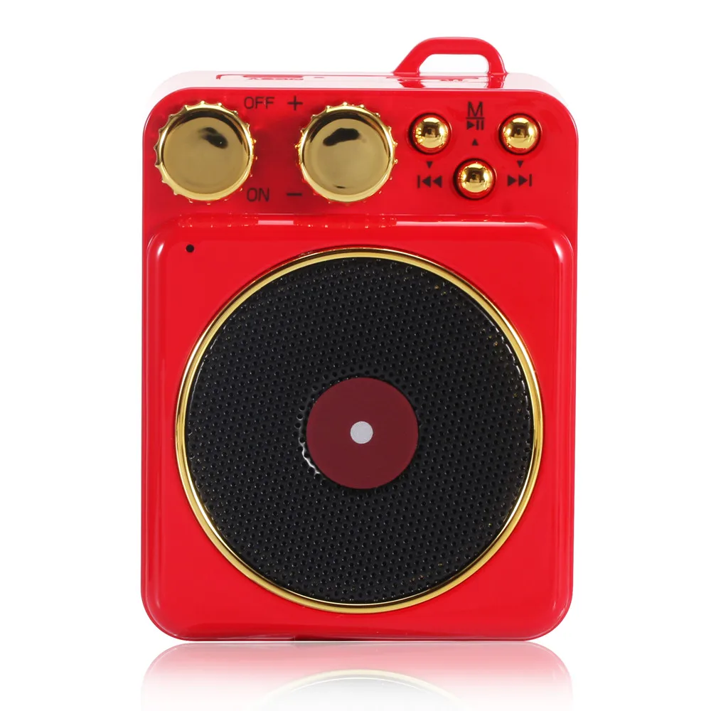 red Nasin T10 Мини Bluetooth мини-динамик с Hillbilly кошачий стиль fm-радио стерео Hifi звуковая коробка Громкая связь для xiaomi iphone - Цвет: red