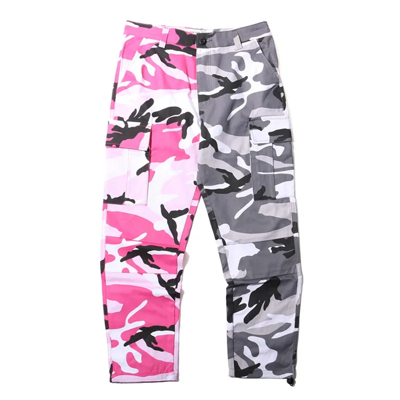 MORUANCLE мужские модные камуфляжные штаны в стиле «хип-хоп» Марка NEW Fashion Hi Street камуфляж лоскутные брюки для уличной джоггеры с несколькими карманами