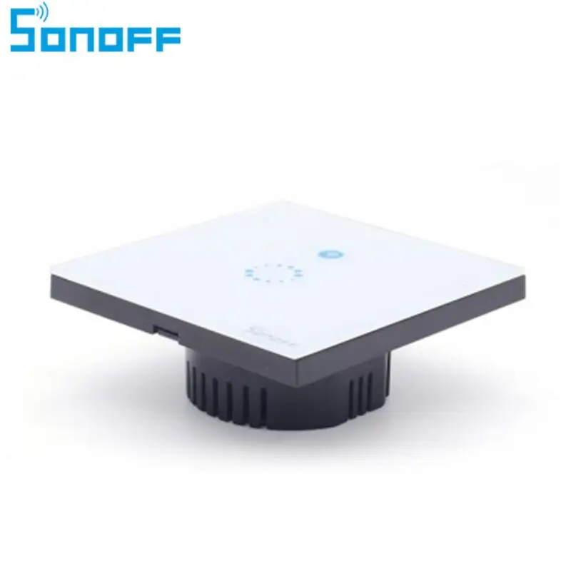 SONOFF Touch EU US Wifi умный настенный выключатель света 1 банда беспроводной eWeLink приложение дистанционное управление стеклянная панель работа с Alexa GoogleHome