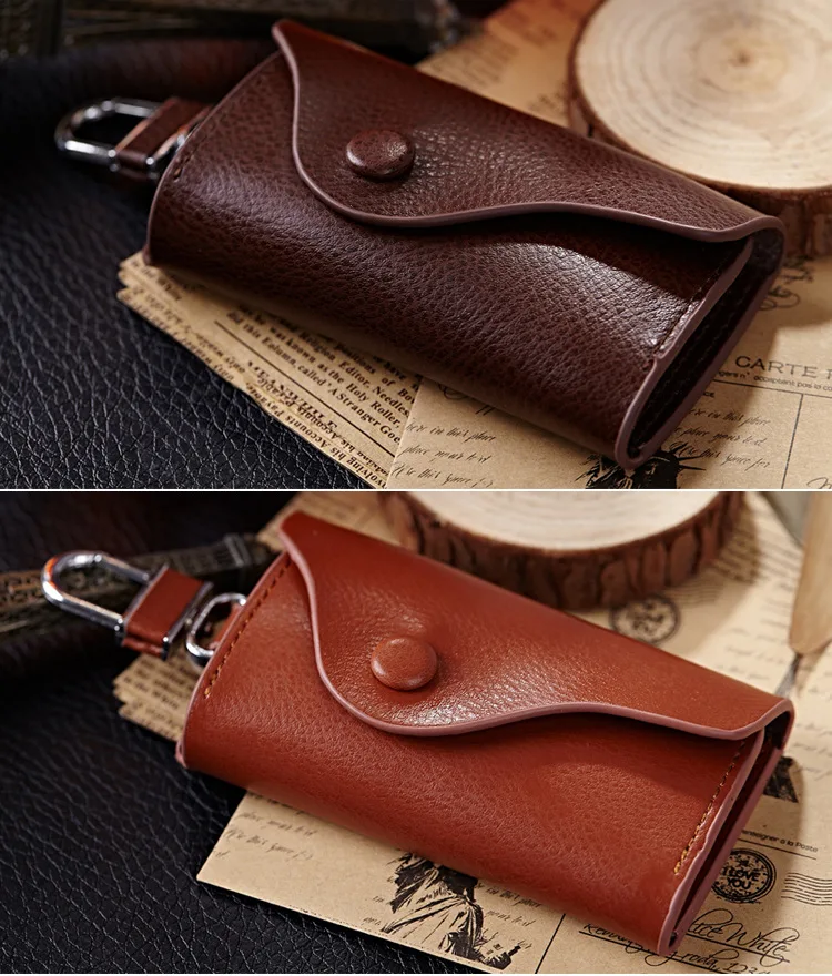 Genuine Leather Key Chain For Men High Quality Key Holder Wallet Male Car Keys Cover Organizer Man Key Case Bag