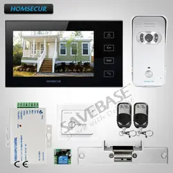 Homssecur Hands-free 7 "Проводной Видео дверной телефон домофон с наружное наблюдение 1C1M