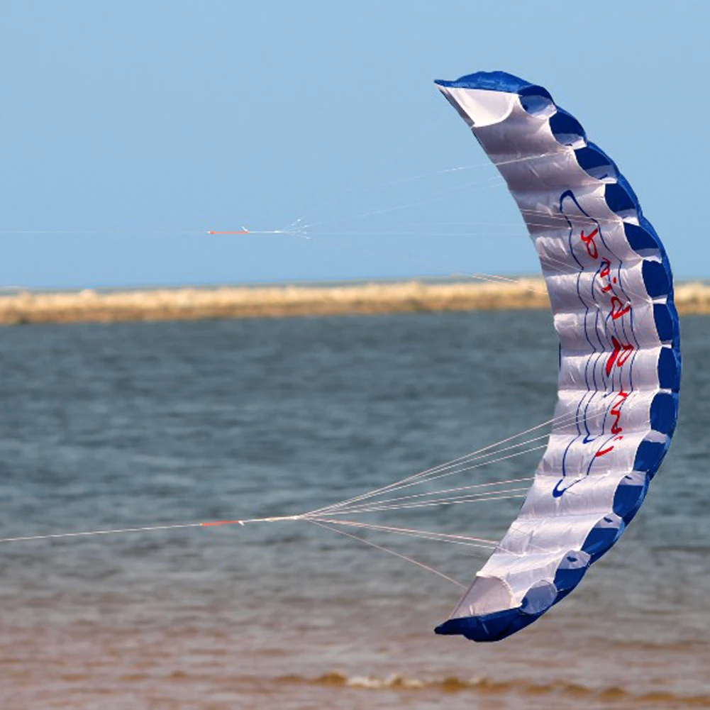 Открытый пляжный парашютный воздушный змей двойной линии трюк парафойл парашют Радужный тип воздушный змей для развлечения практичный пляжный воздушный змей большие Кайты Летающий