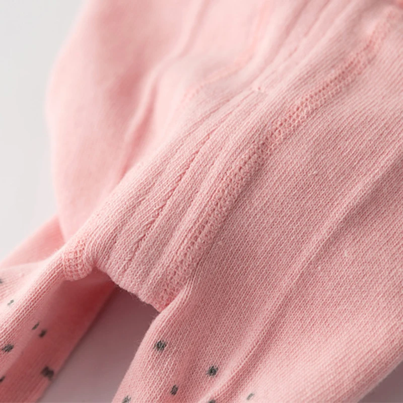 Модные хлопковые детские колготки для девочек противоскользящие ползания с