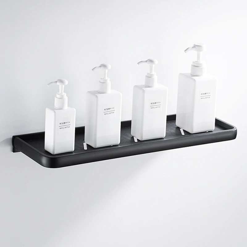 Полка для ванной комнаты черная с одним слоем|bathroom shelf|pallet shelfblack shelf |