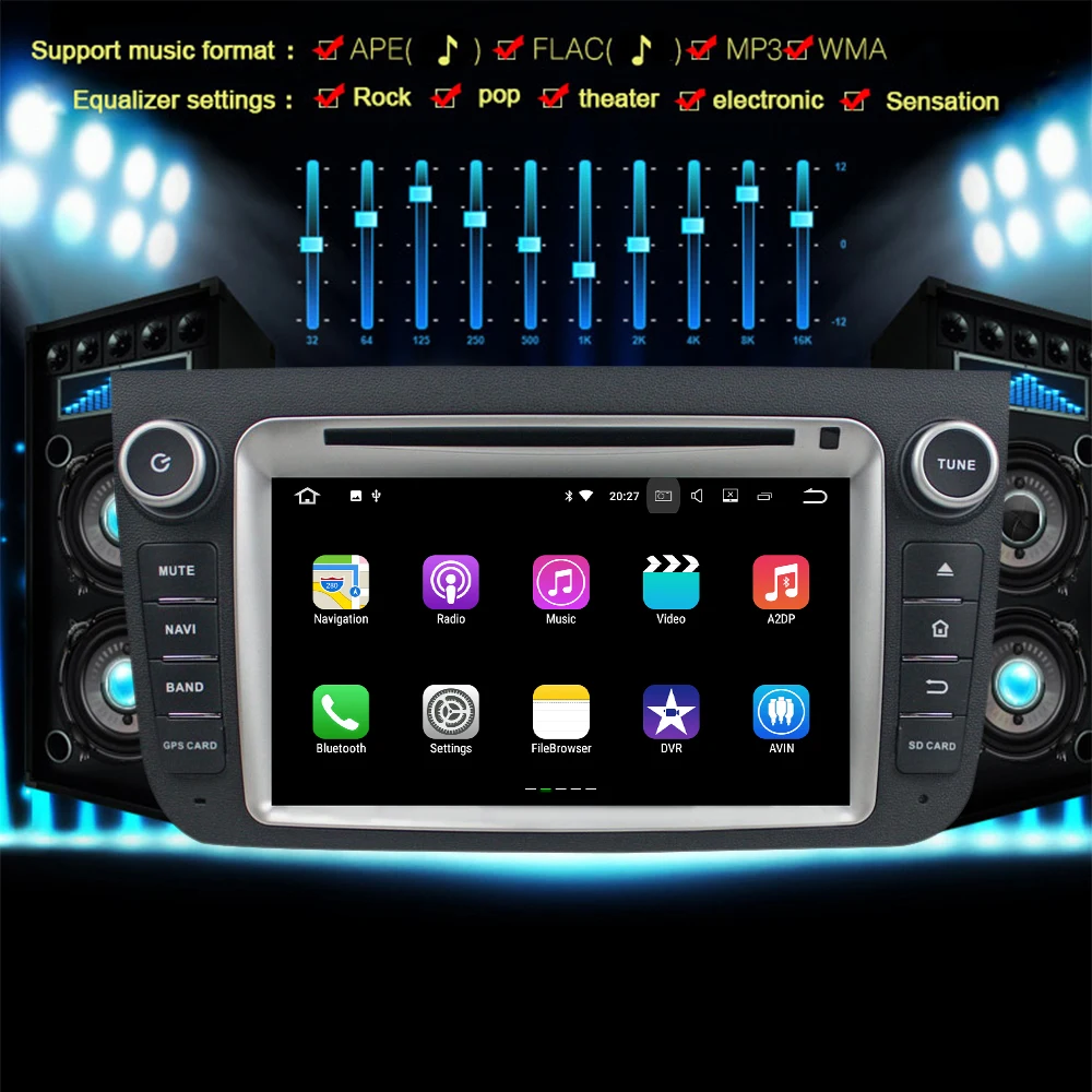 Double Din Car DVD Player for Mercedes-Benz Smart 2011 2012 Android Auto Radio GPS Navigation Bluetooth TV Car Multimedia Player