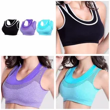 Спортивный бюстгальтер стрейчевое нижнее белье спортивная одежда жилет гимнастика Спорт Йога Женщины