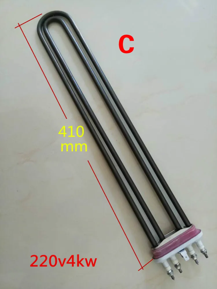 Водонагревательная труба из нержавеющей стали 220 В 4/6 кВт стиральная машина нагревательный элемент шайба электрическая тепловая труба 410 мм 470 мм