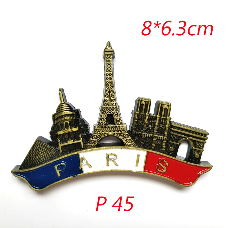1 шт. 3D Парижская башня магнит на холодильник Пизанская башня наклейки французские знаменитые модели здания домашний декор модные подарки 35 - Цвет: P45