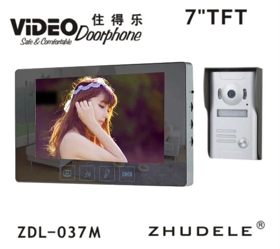 

ZHUDELE 7" TFT LCD Mirror Monitor IR Outdoor Camera Color Video Door Phone Intercom System Doorphone In Stock